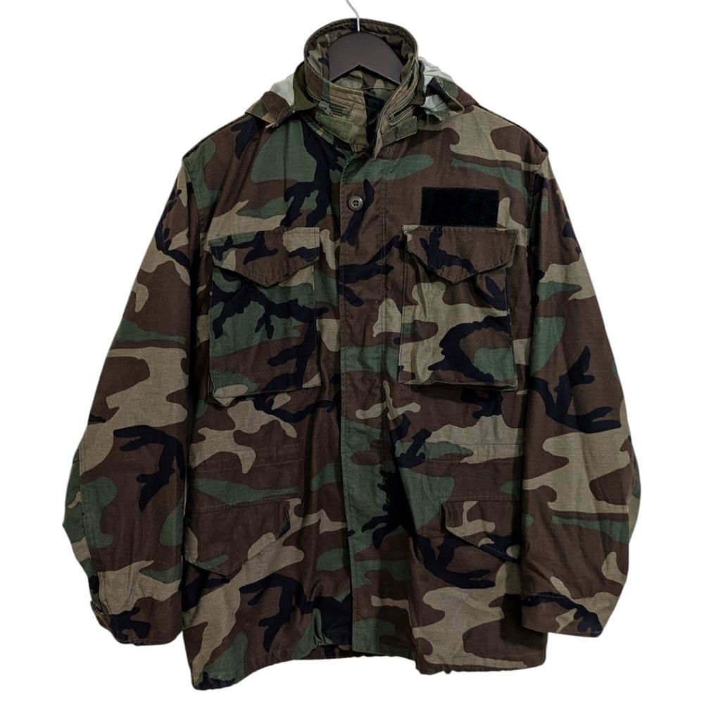 VTG 1985 M-65 Woodland Camo Field Jacket USAF Named S-R Golden Mfg